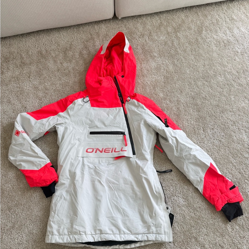 O'Neill Kids Raincoat - White and Pink